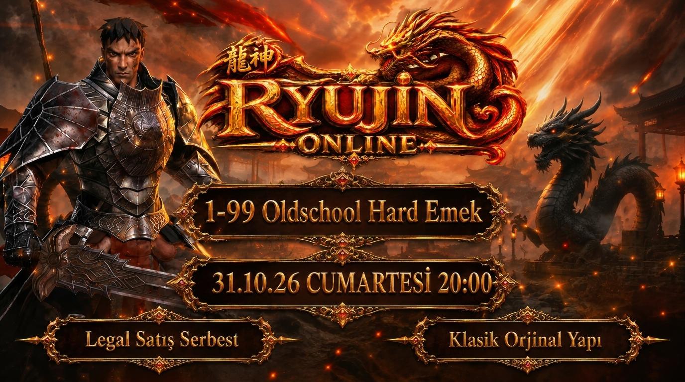 Ryujin MT2 | 1-99 Oldschool 2009-2010 · Legal Satış · P2W Yok sunucu görseli